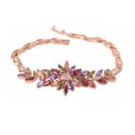 18K Gold Plated Colorful CZ Luxury Monalisa Bracelet MR007BR