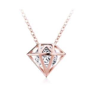 18K Rose Gold Plated Exquisite CZ Pendant MR018P