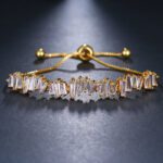 18K Gold Plated CZ Adjustable Bracelet MR019BR