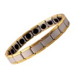 18K Gold Plated Dual Tone Men's Health Bracelet MR018BR