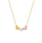 18K Rose Gold plated Triple heart Pendant MR048P