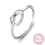 S925 Silver Romantic Knot Ring MR064R