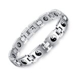 Peace Stainless Steel Magnetic Health Bracelet MR012BR