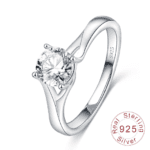 S925 Silver Luxury CZ Proposal Ring MR020R