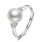 Natural freshwater pearl adjustable ring MR005R