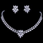 Platinum Plated CZ Luxury Jewelry Set MR028JS