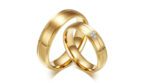 Titanium Steel His and Her Wedding Band